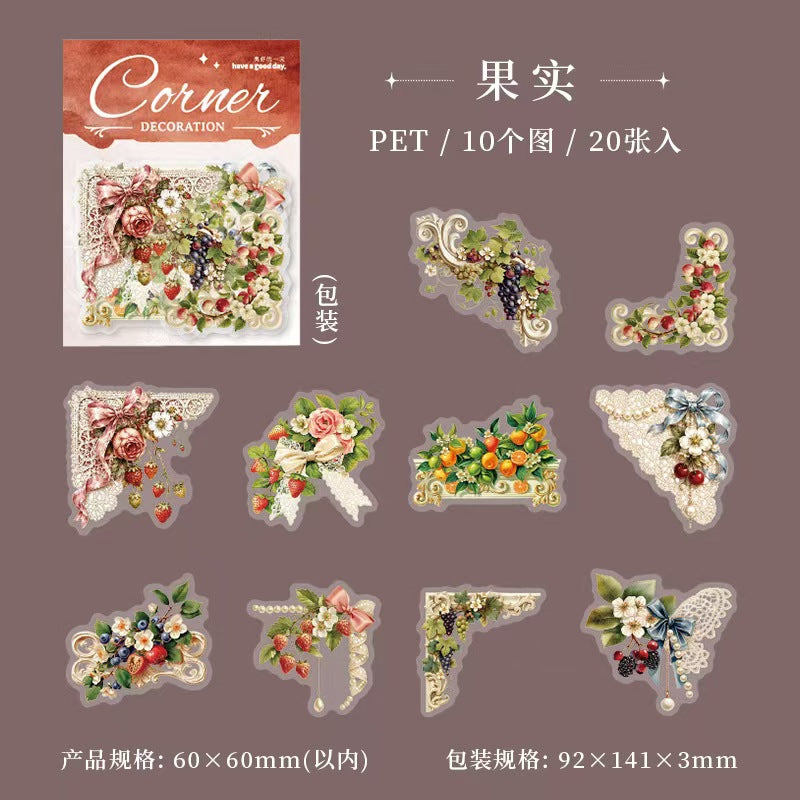 Journal PET sticker packs (flower)