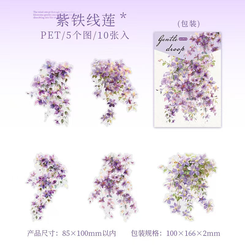 Journal PET sticker packs (flower)