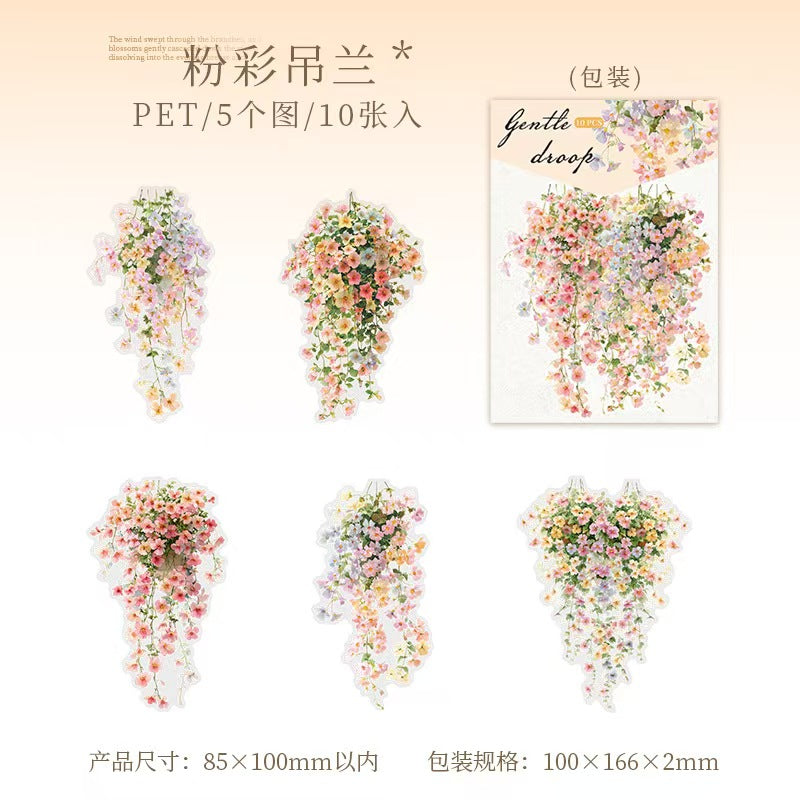 Journal PET sticker packs (flower)