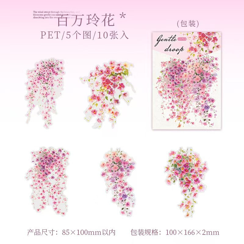 Journal PET sticker packs (flower)