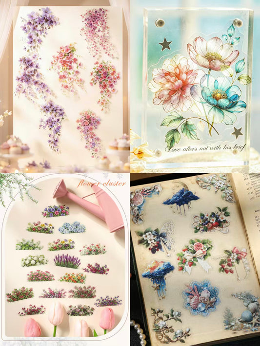 Journal PET sticker packs (flower)