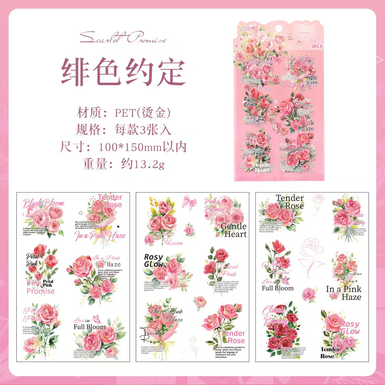 Journal PET sticker packs