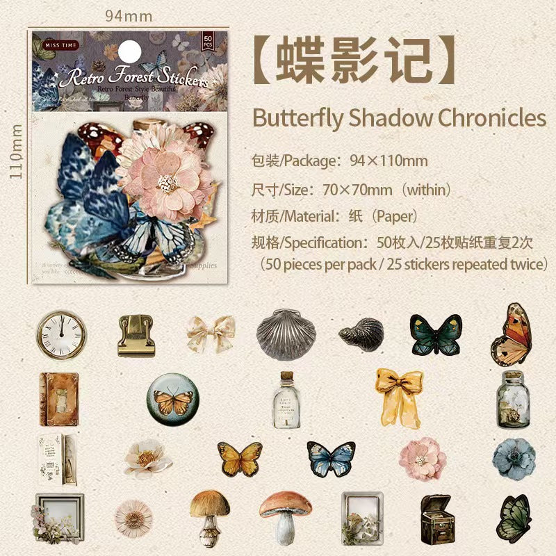 Journal hard card sticker packs