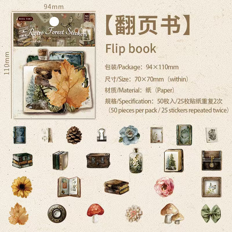 Journal hard card sticker packs