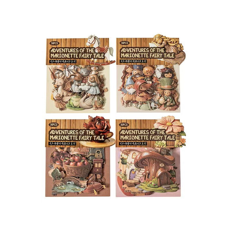 Journal hard card sticker packs