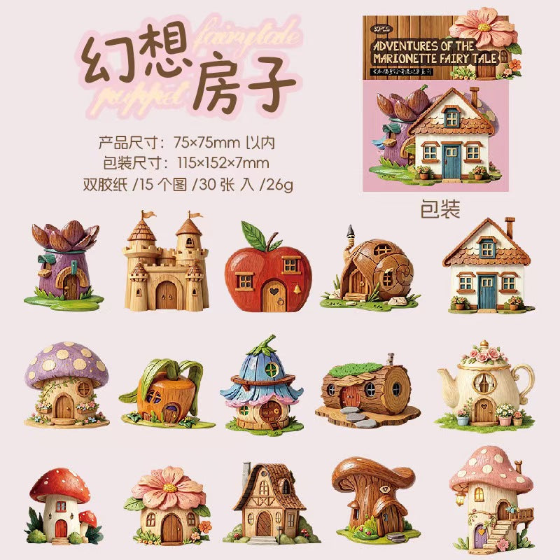 Journal hard card sticker packs