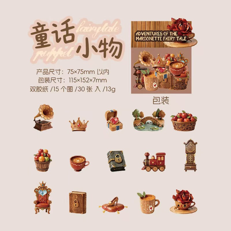 Journal hard card sticker packs
