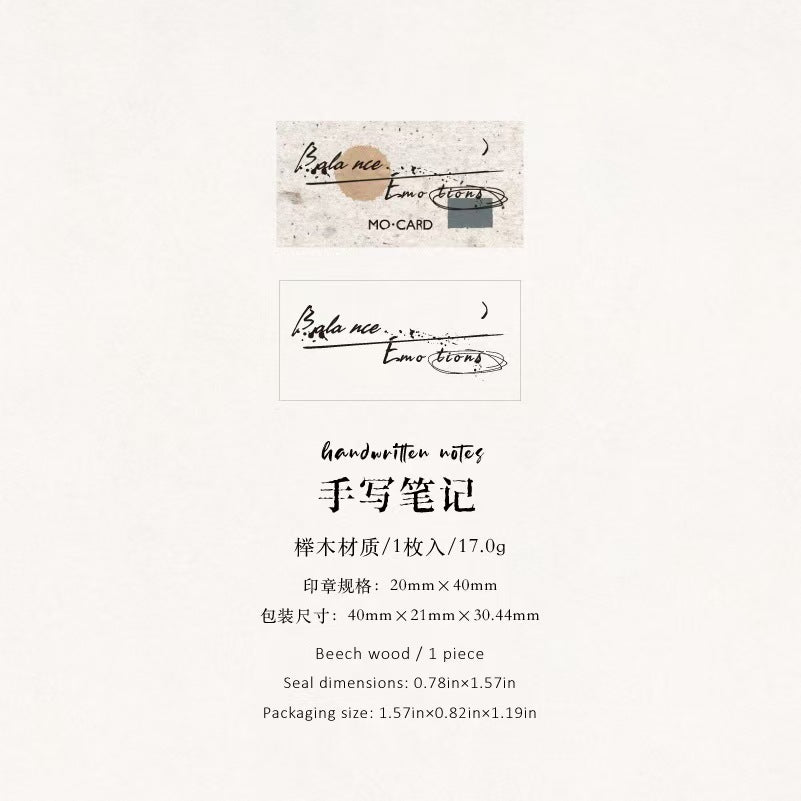 Wooden stamps