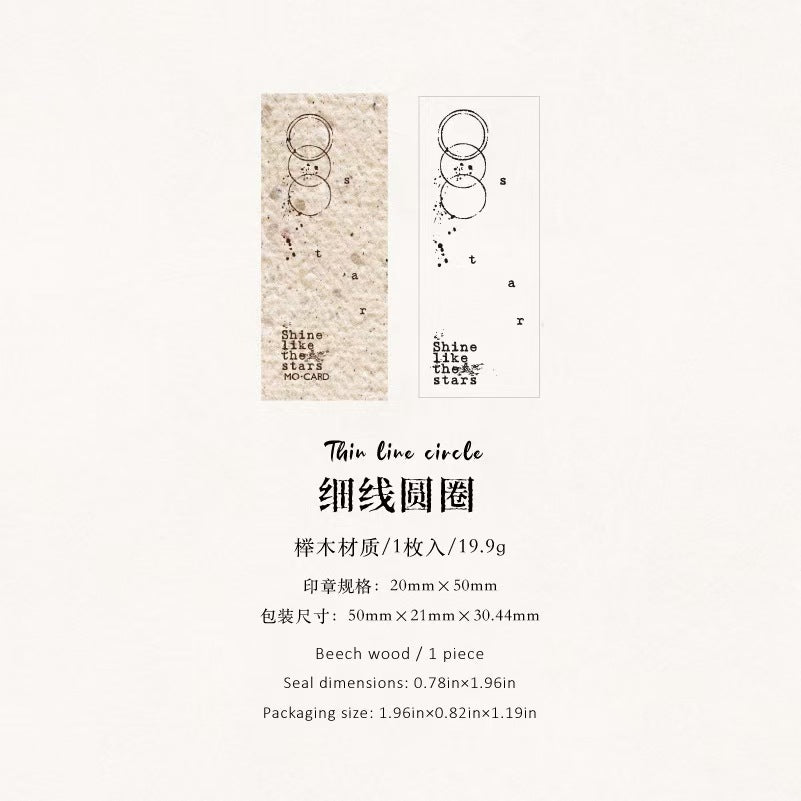 Wooden stamps