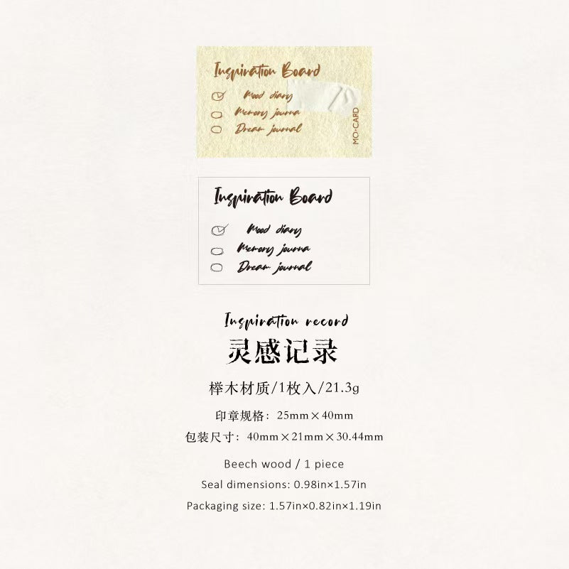Wooden stamps