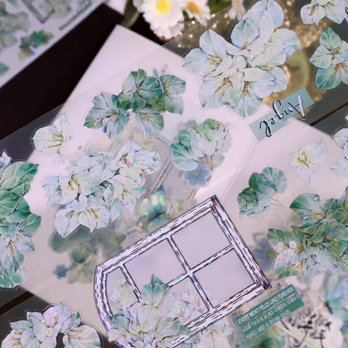 Journal flower pre-cut tape (5m/roll)