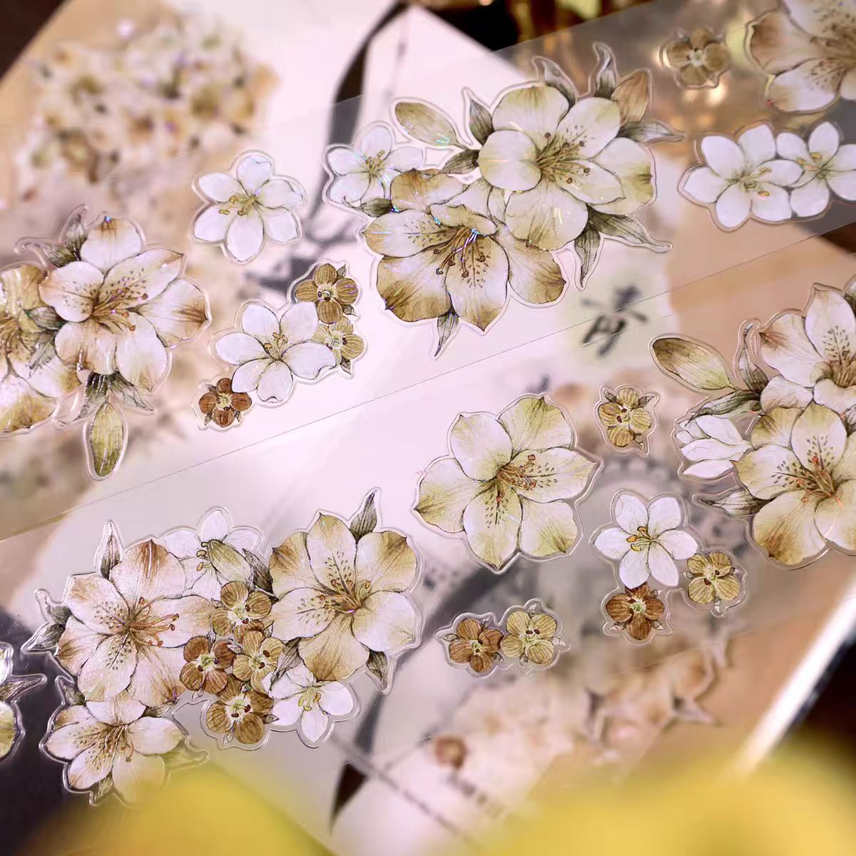 Journal flower pre-cut tape (5m/roll)