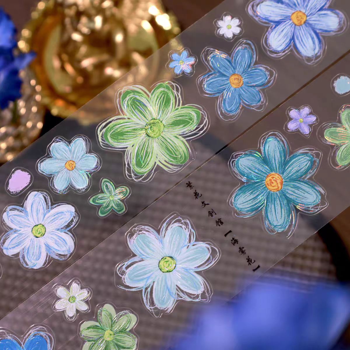 Journal flower pre-cut tape (5m/roll)