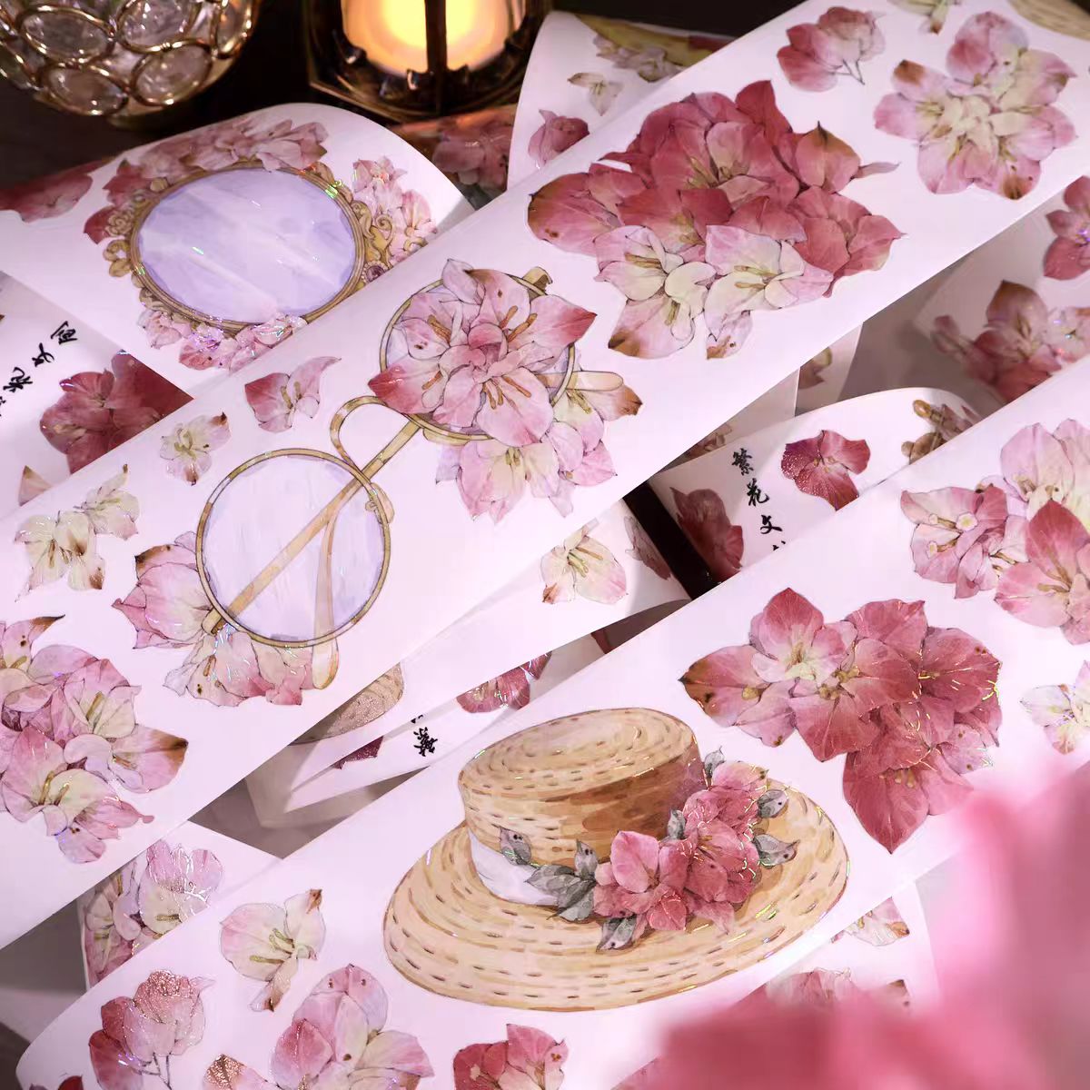 Journal flower pre-cut tape (5m/roll)
