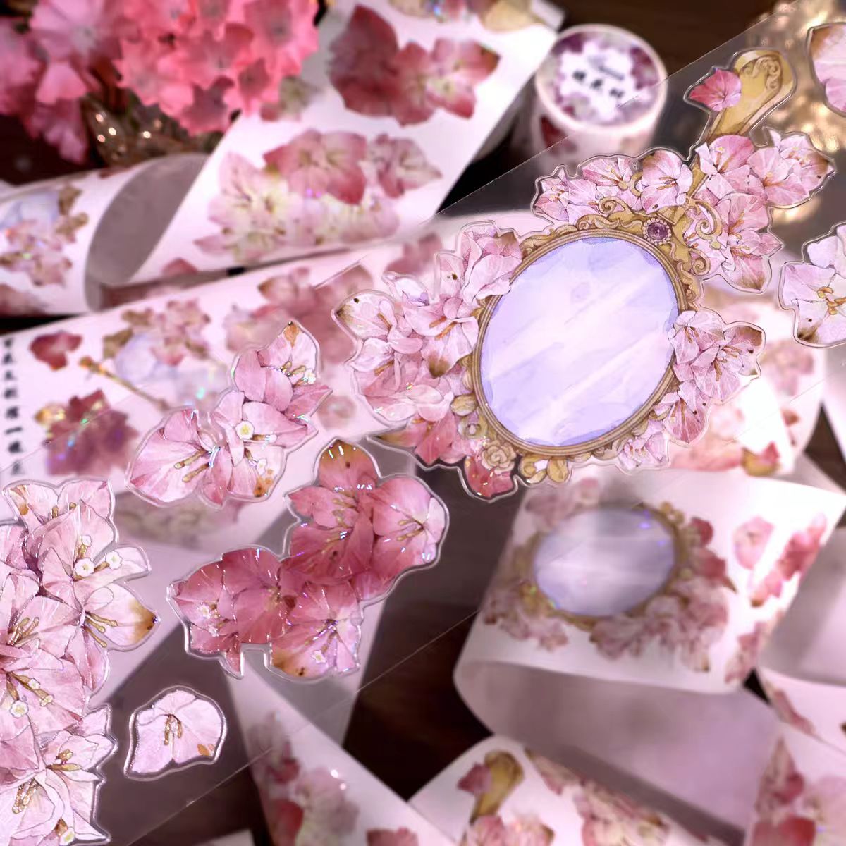 Journal flower pre-cut tape (5m/roll)