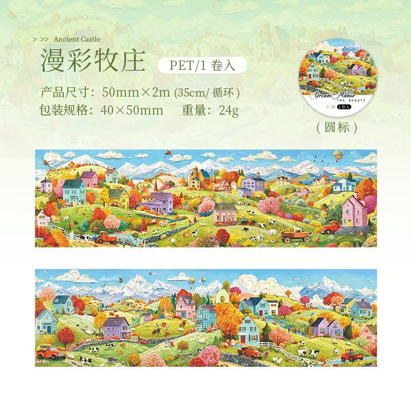 Journal landscape PET tape (Estate Series) 5cm*2m/roll