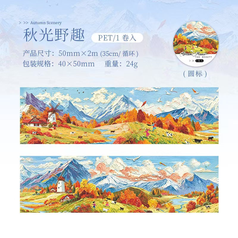Journal landscape PET tape (Estate Series) 5cm*2m/roll