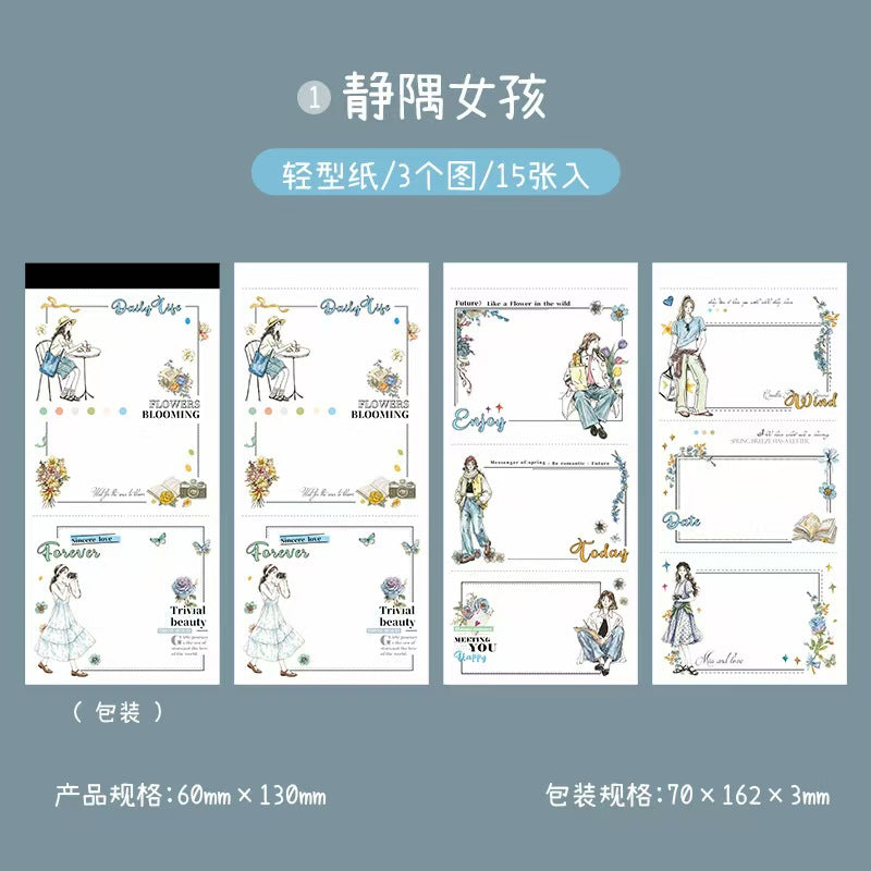 Character Memo Pad （15 PCS/pack)