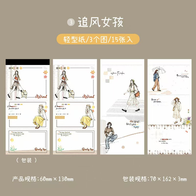Character Memo Pad （15 PCS/pack)