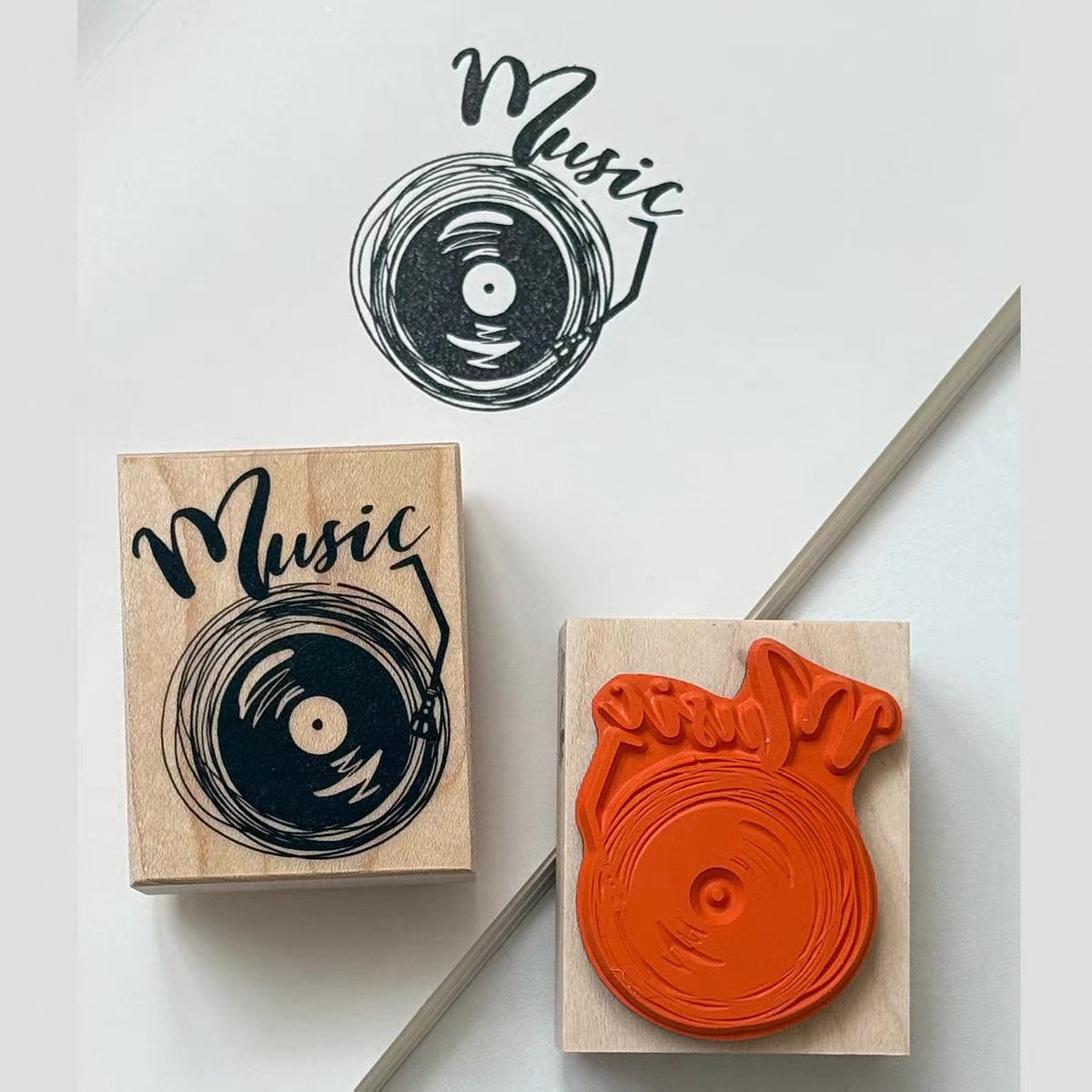 Wooden stamp (4*5cm)