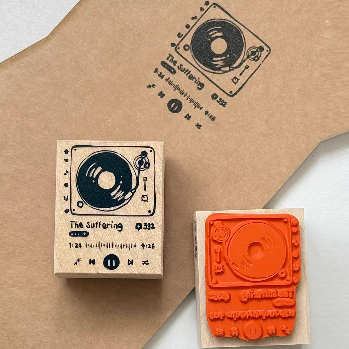 Wooden stamp (4*5cm)