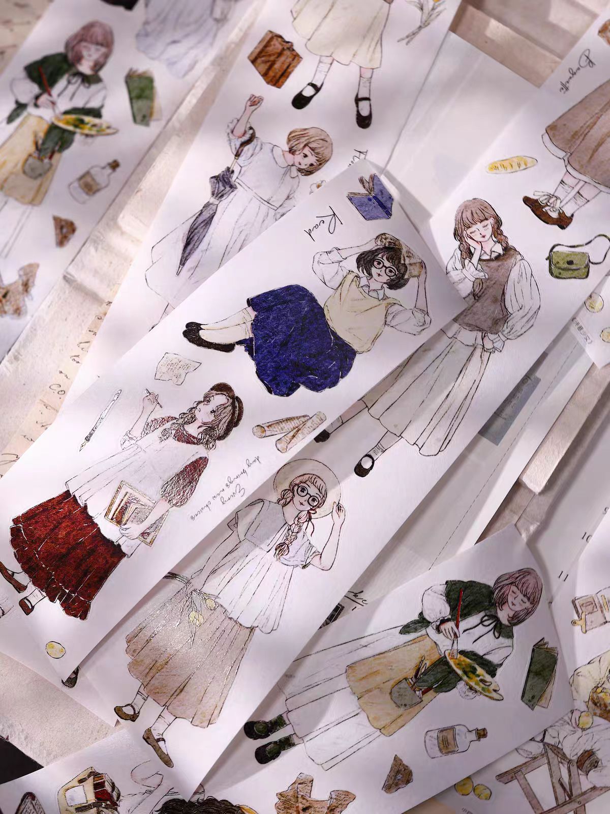 Journal pre-cut PET tape (Character) 5cm*5m/roll