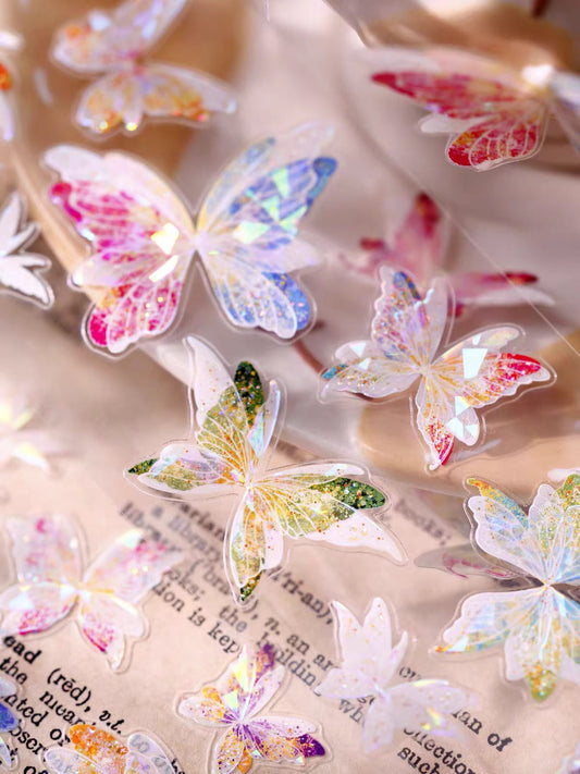 Journal pre-cut Shell light PET tape (Butterfly) 5.5cm*5m/roll