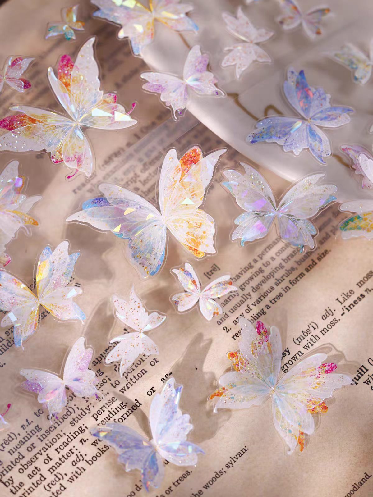 Journal pre-cut Shell light PET tape (Butterfly) 5.5cm*5m/roll