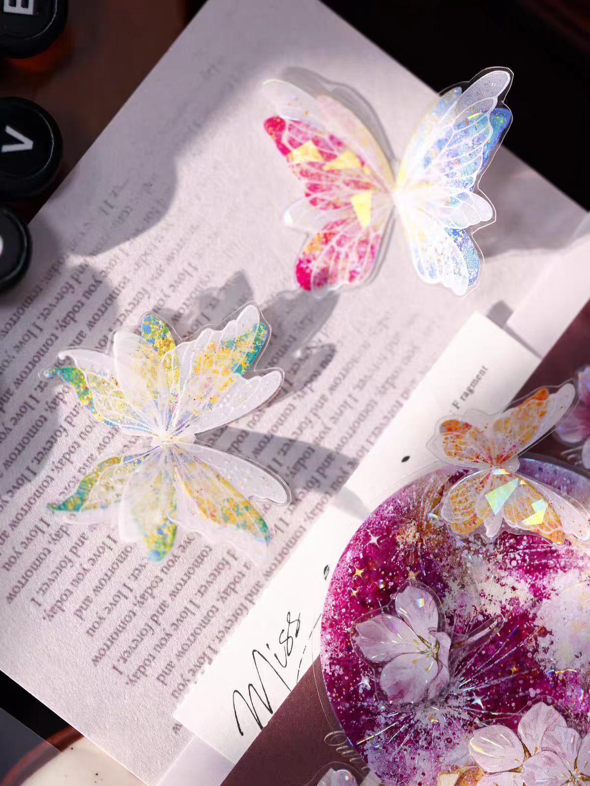 Journal pre-cut Shell light PET tape (Butterfly) 5.5cm*5m/roll