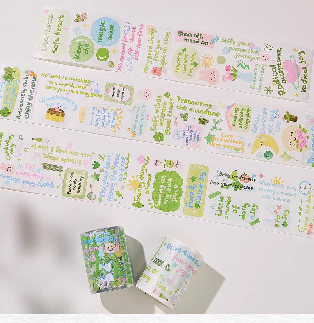 Journal pre-cut tape (Text）6cm*5m/roll