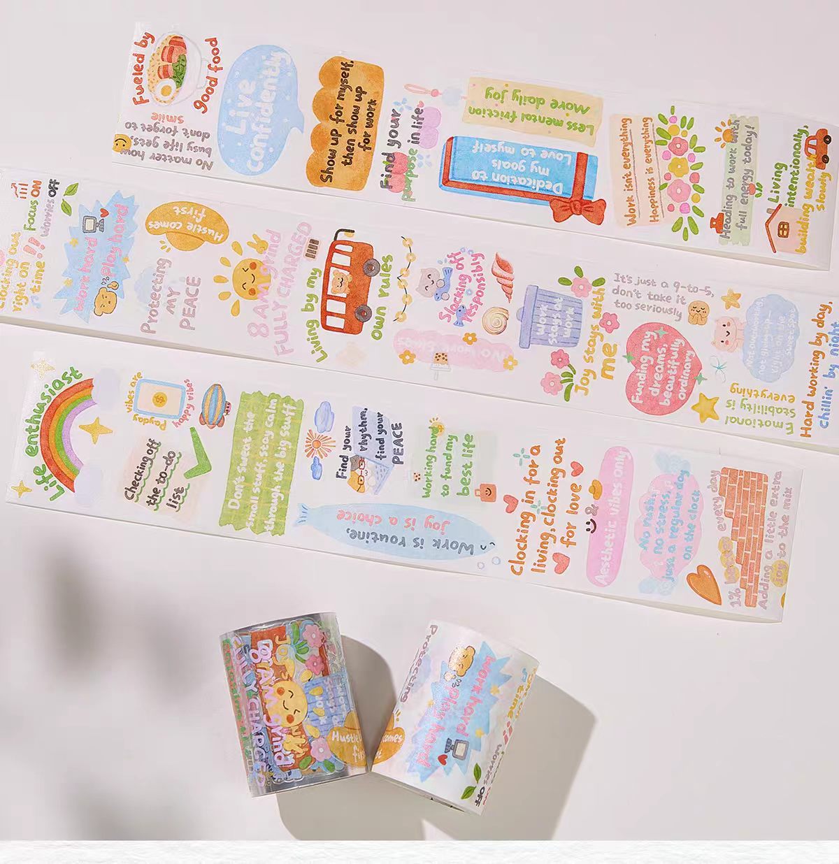 Journal pre-cut tape (Text）6cm*5m/roll
