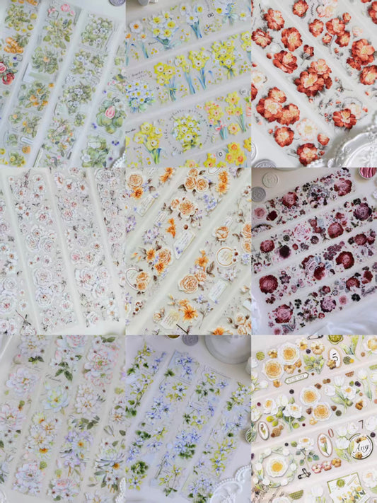 Journal flower PET tape (5m/roll)