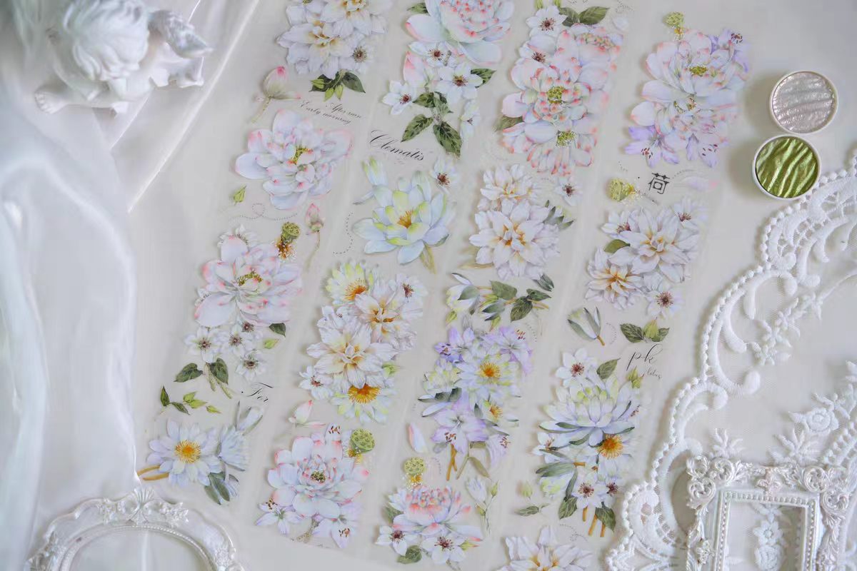 Journal flower PET tape (5m/roll)
