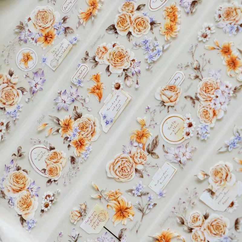 Journal flower PET tape (5m/roll)