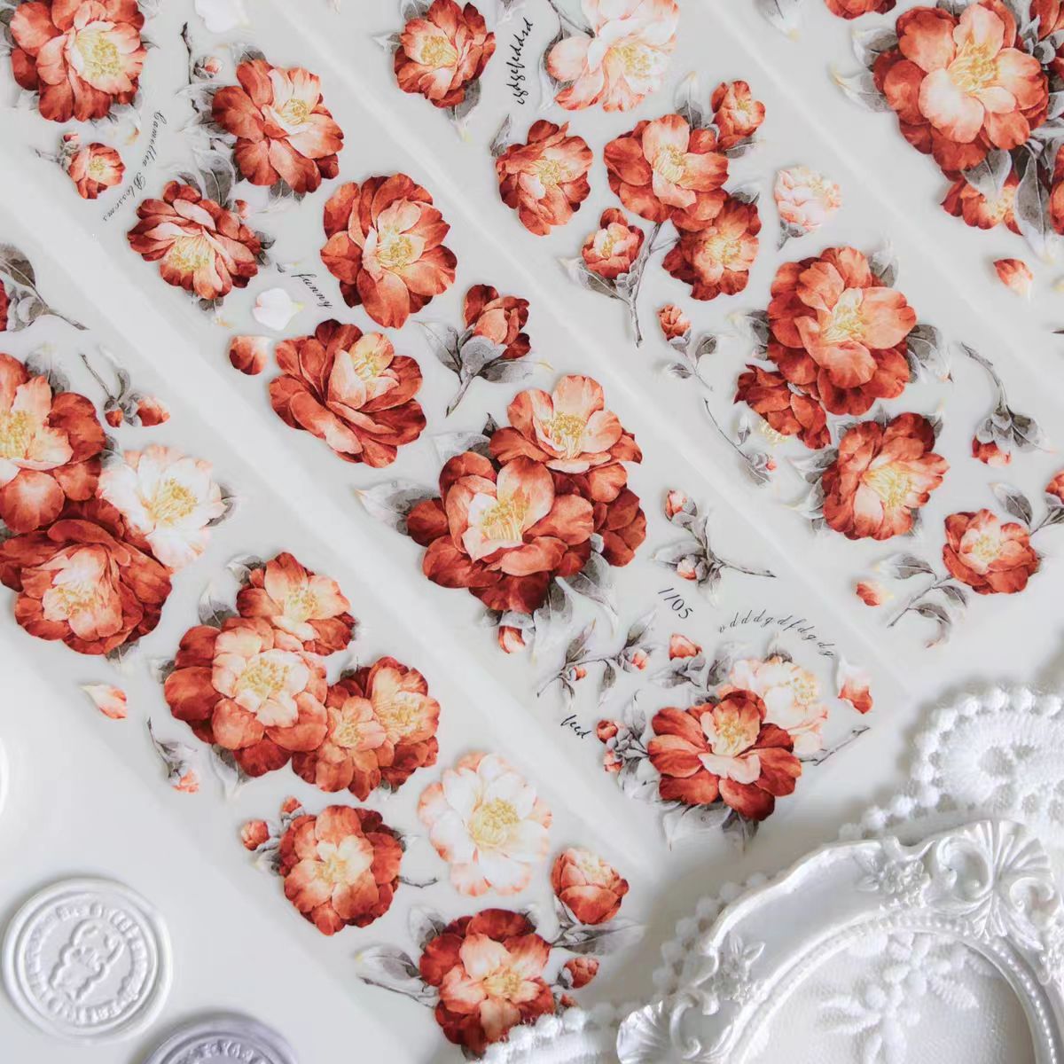 Journal flower PET tape (5m/roll)