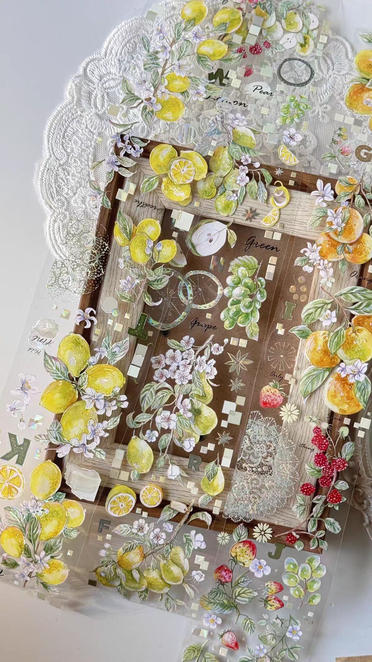 Journal flower PET tape (10m/roll)