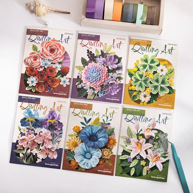Journal flower PET sticker packs (10pcs/pack)