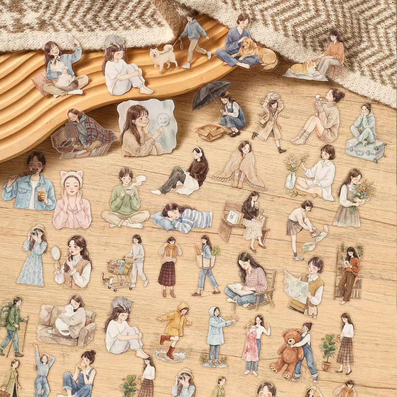 Journal PET sticker packs (20pcs/pack)