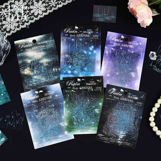 Journal landscape PET sticker packs (30pcs/pack)