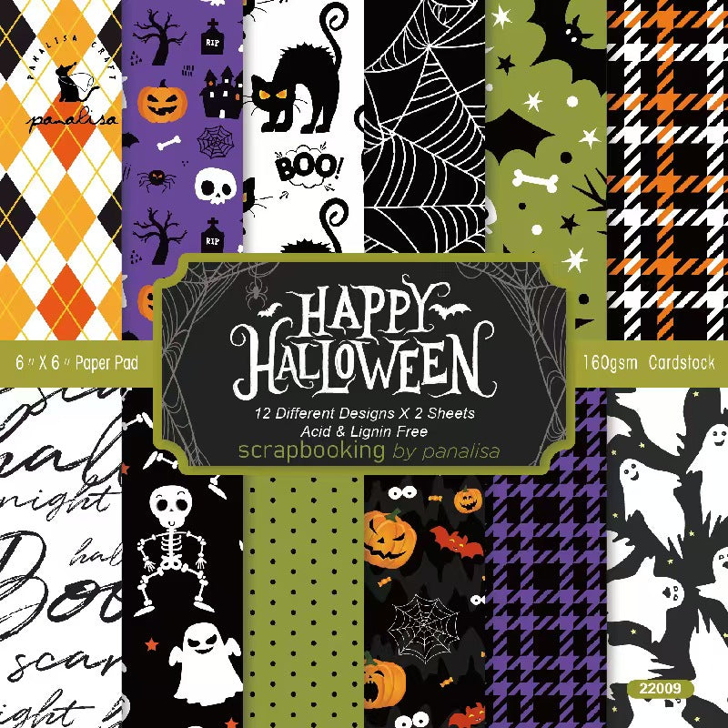 Autumn Halloween Dark Mystique journal supplies (paper packs) 6 inch