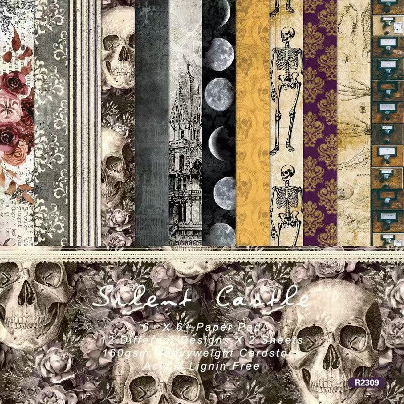 Autumn Halloween Dark Mystique journal supplies (paper packs) 6 inch