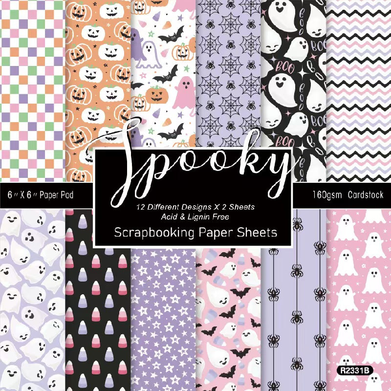 Autumn Halloween Dark Mystique journal supplies (paper packs) 6 inch