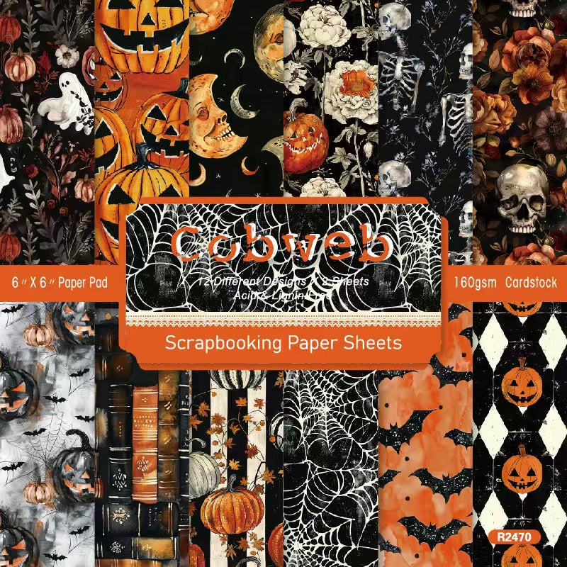 Autumn Halloween Dark Mystique journal supplies (paper packs) 6 inch