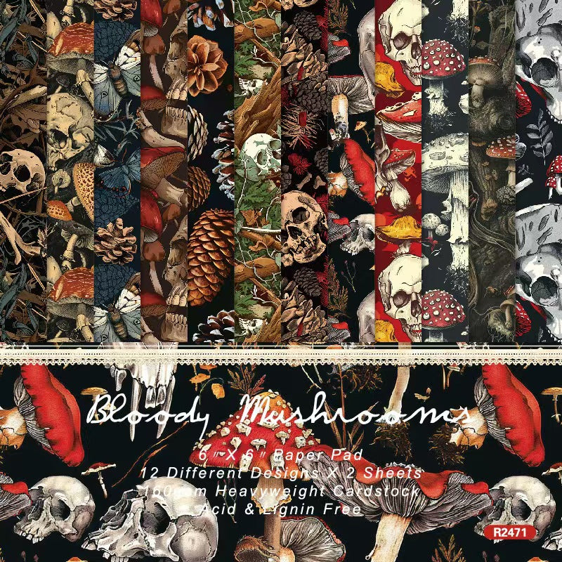Autumn Halloween Dark Mystique journal supplies (paper packs) 6 inch