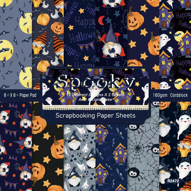Autumn Halloween Dark Mystique journal supplies (paper packs) 6 inch