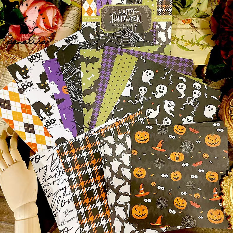 Autumn Halloween Dark Mystique journal supplies (paper packs) 6 inch