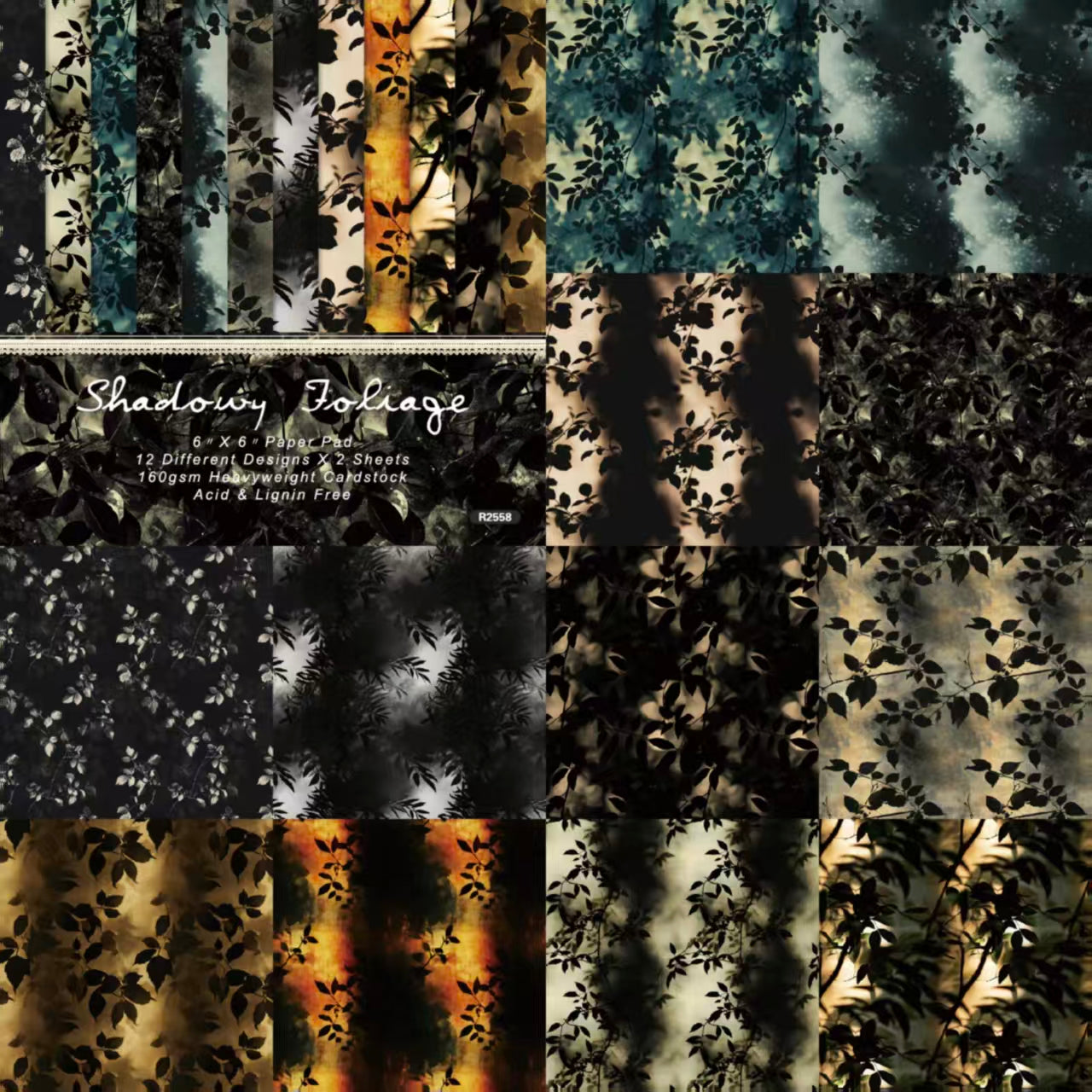 Autumn Halloween Dark Mystique journal supplies (paper packs) 6 inch