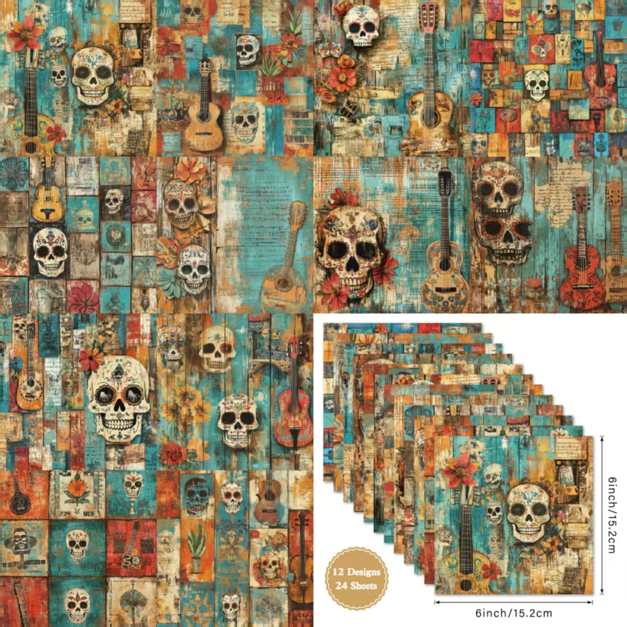 Autumn Halloween Dark Mystique journal supplies (paper packs) 6 inch