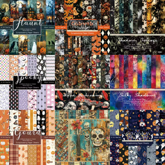 Autumn Halloween Dark Mystique journal supplies (paper packs) 6 inch
