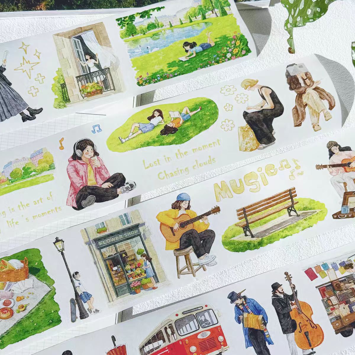 Journal pre-cut PET tape (5m/roll)